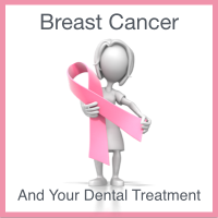 An image of a woman holding a breast cancer pink ribbon