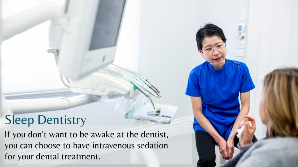 Sleep dentistry services including intravenous sedation are available at Dr Ailin Teo Dental Surgery in Geelong 